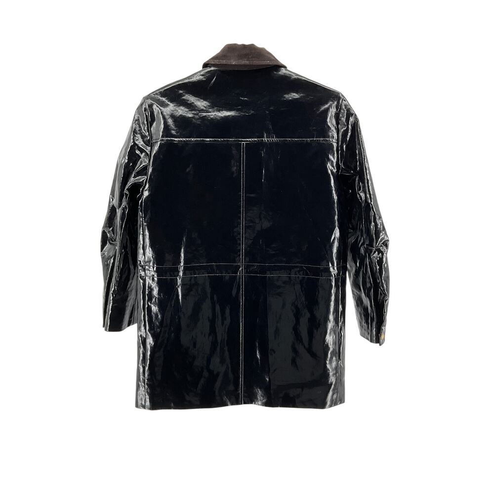 J.Crew Laminated Black Barn Size XXS Jacket NWT - Picture 3 of 5